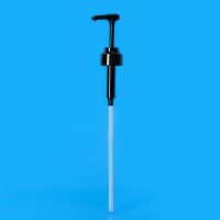 Помпа - дозатор для сиропа, черная, универсальная, (31-32мм) 8 мл