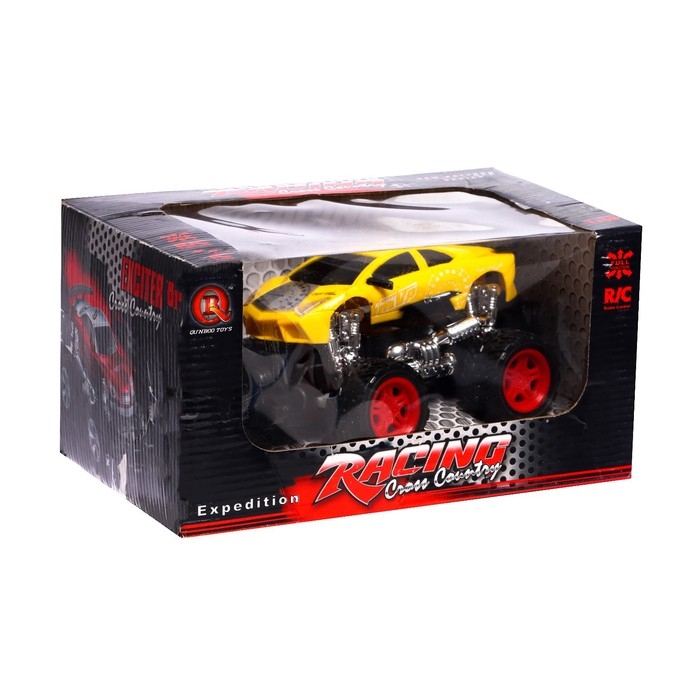 Джип радиоуправляемый «Супергонщик», работает от аккумулятора, цвет жёлтый Джип радиоуправляемый «Супергонщик», работает от аккумулятора, цвет жёлтый