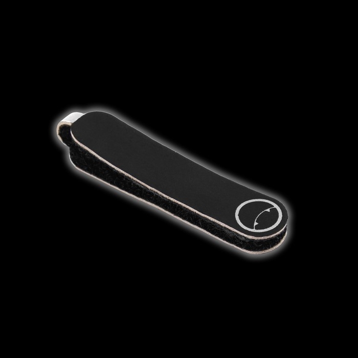 Пуллер для молнии, на липучке, со светоотражающим элементом, 5 &times; 0,4 см, 10 шт, цвет чёрный/серый