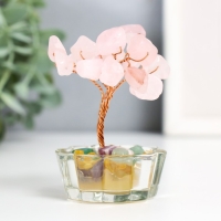 Сувенир "Денежное дерево в стекле" 18 камней 8,5х5х5 см Сувенир "Денежное дерево в стекле" 18 камней 8,5х5х5 см