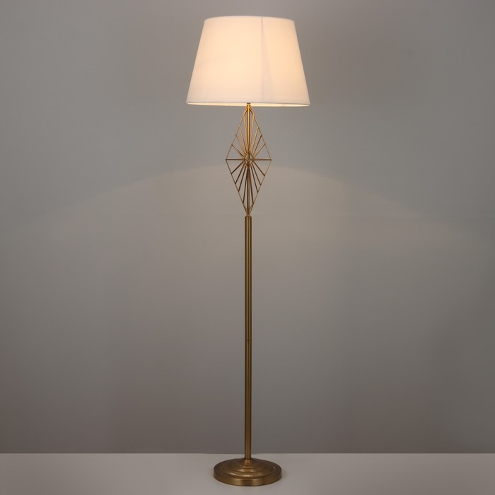 Торшер 19111/1 E27 40Вт бронза-золото 45х45х168 см
