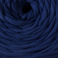 Трикотажная пряжа вторичная 90% хлопок,10% п/э, 100м/450&plusmn;50 гр (ультрамарин) МИКС