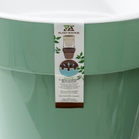 Кашпо для цветов со вставкой &laquo;Порто&raquo;, 9 л, цвет нефрит