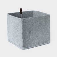 Корзина для хранения Eva Elegance, 28&times;28&times;24 см, цвет серый