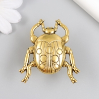 Ручка для шкатулки металл "Божья коровка" состаренное золото 4,8х4,3 см Ручка для шкатулки металл "Божья коровка" состаренное золото 4,8х4,3 см