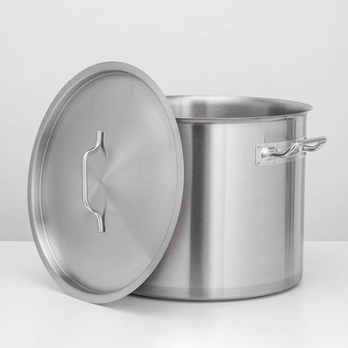 Котёл, 40 л, d=40 см, h=33 см, капсульное дно, нержавеющая сталь, индукция Котёл, 40 л, d=40 см, h=33 см, капсульное дно, нержавеющая сталь, индукция