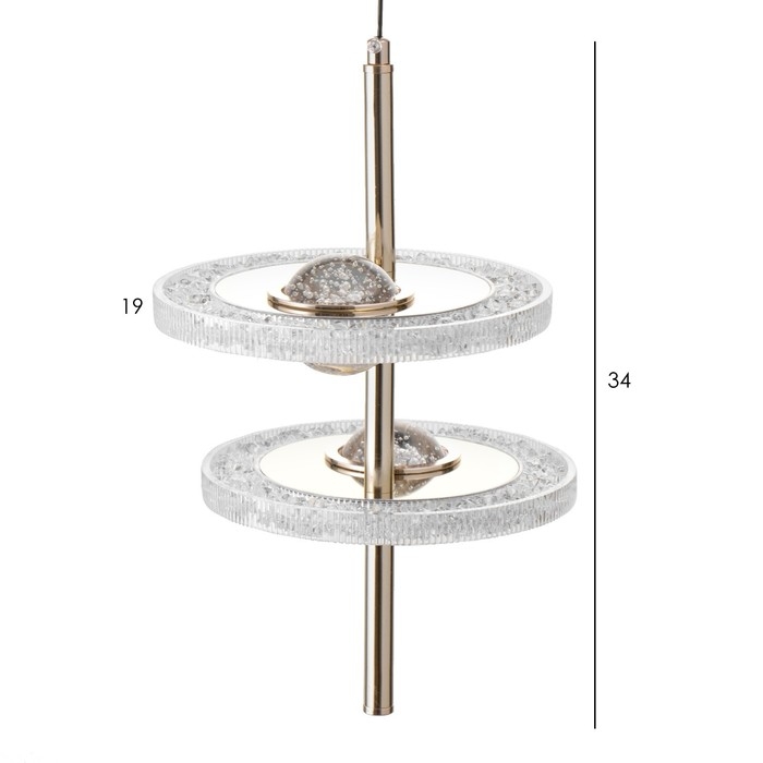 Светильник BayerLux "Имон" 32Вт LED золото 28х19,5х35см