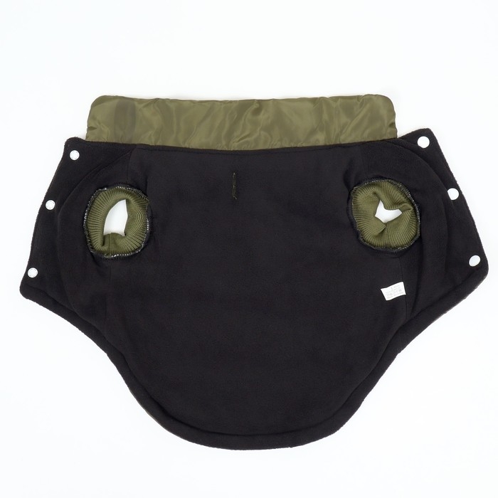 Куртка для собак Куртка для собак "Прятки", размер S (ДС 25, ОГ 35, ОШ 25 см) зелёная