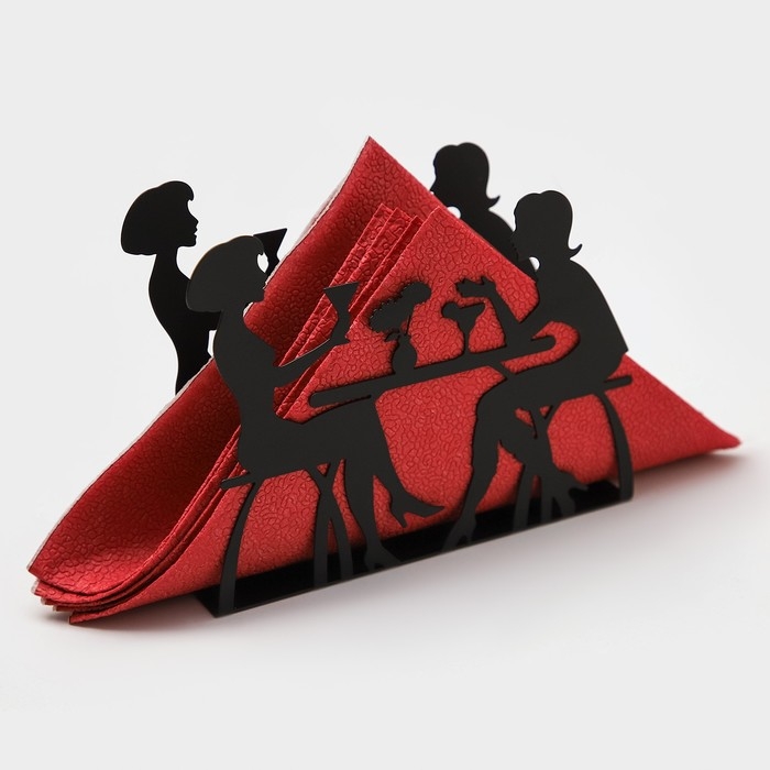 Салфетница «Посиделки», 14,5×5×12 см, цвет МИКС Салфетница «Посиделки», 14,5×5×12 см, цвет МИКС