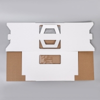 Коробка под торт 2 окна, с ручками, белая, 24 х 24 х 24 Коробка под торт 2 окна, с ручками, белая, 24 х 24 х 24