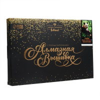 Алмазная мозаика с полным заполнением на холсте &laquo;Панда&raquo;, 20 х 30 см