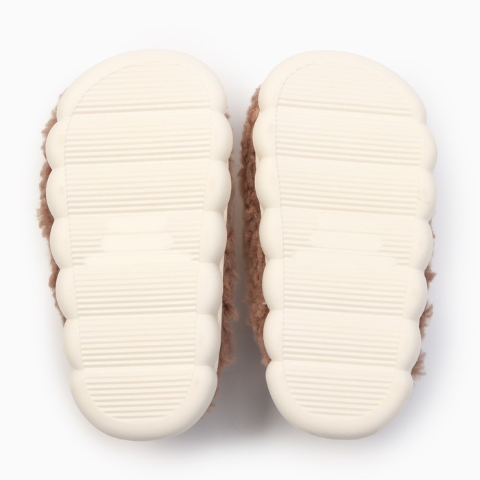 Тапочки детские, размер 32-33, коричневый