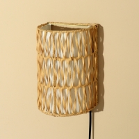 Светильник настенный из ротанга "Нафиса" 1х120Вт, Е27, 16х10х23 см Светильник настенный из ротанга "Нафиса" 1х120Вт, Е27, 16х10х23 см