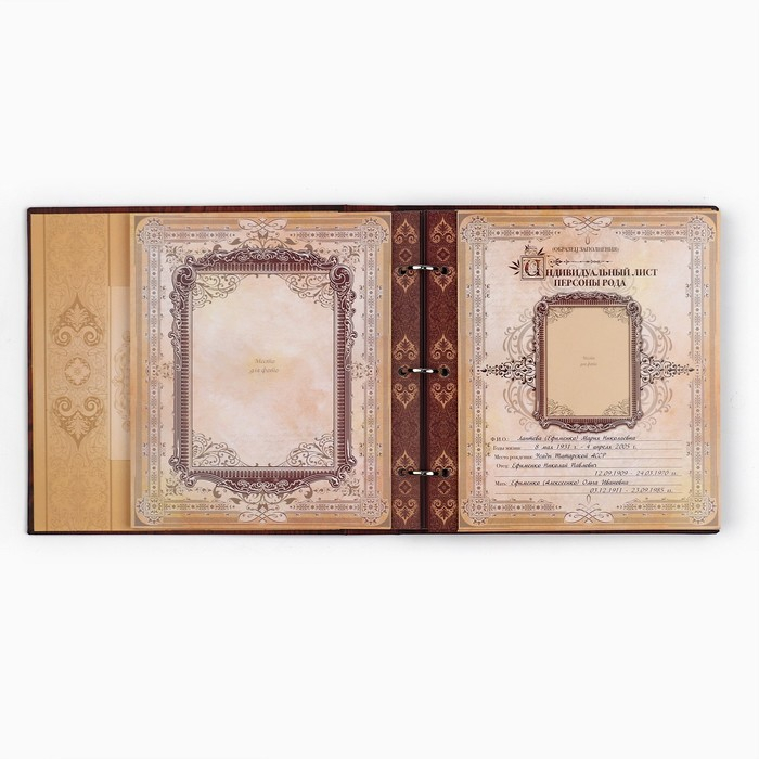 Родословная книга с рамкой под фото «Родословная книга», под дерево, 50 листов, 21,5 х 23,7 см. Родословная книга с рамкой под фото «Родословная книга», под дерево, 50 листов, 21,5 х 23,7 см.