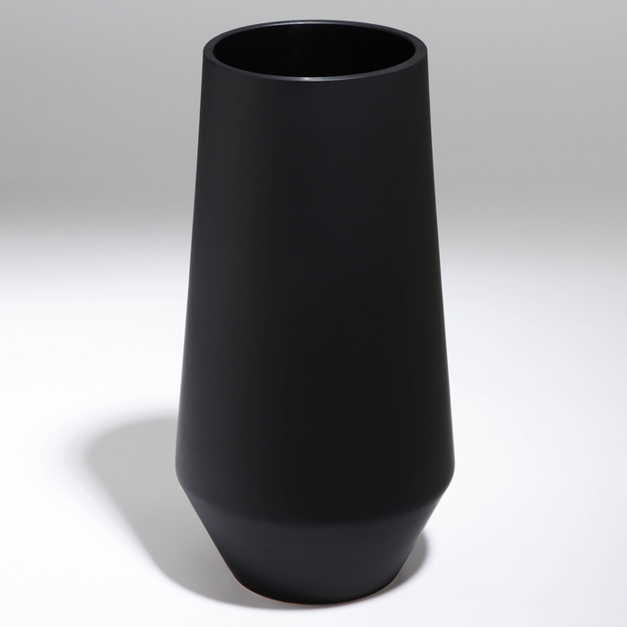 Ваза для цветов &laquo;Глория&raquo; из черного стекла 27 х 14 х 14 см