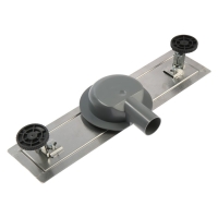 Трап ZEIN, c флaнцeм свободного вращения 360&deg;, 7х40 см, d=40/50 мм, нерж. сталь, сатин