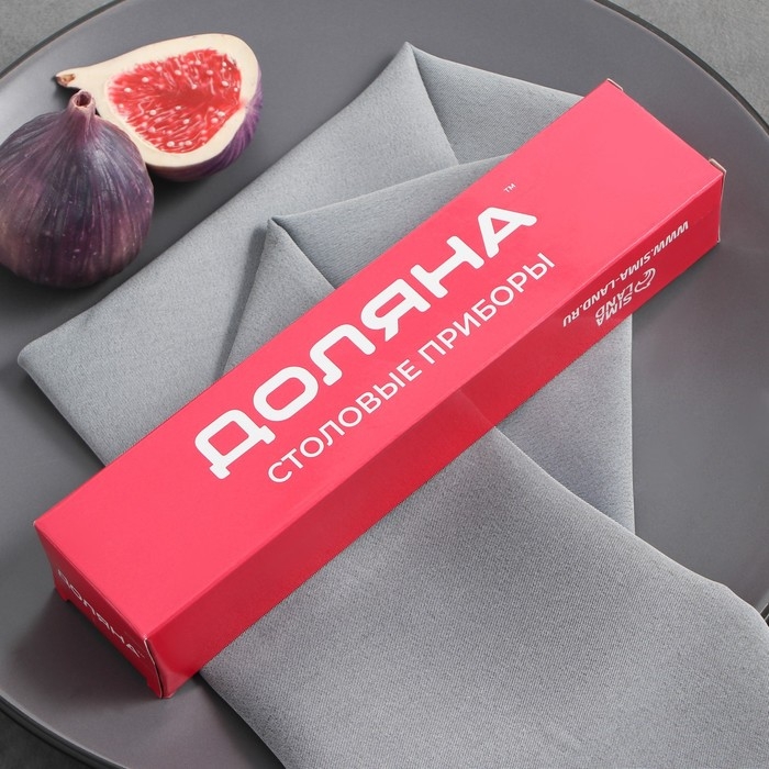 Вилка столовая Доляна &laquo;Майя&raquo;, длина 20 см, толщина 1,2 мм, цвет серебряный