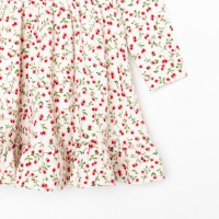 Платье KAFTAN "Розы", р. 32 (110-116), белый