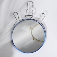 Зеркало настольное - подвесное &laquo;Круг&raquo;, двустороннее, с увеличением, d зеркальной поверхности 18,5 см, цвет МИКС