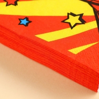 Салфетки бумажные "Супермен", 33х33 см, 20 штук, 3-х слойные, Человек-паук