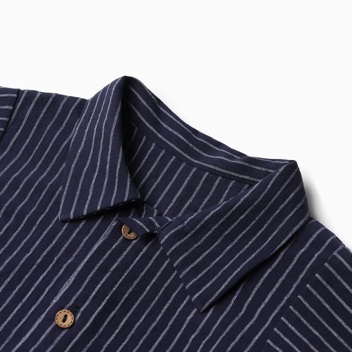 Костюм детский (рубашка и шорты) Крошка Я, р. 68-74, синий Костюм детский (рубашка и шорты) Крошка Я, р. 68-74, синий