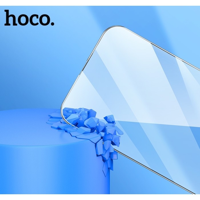 Защитное стекло Hoco для Iphone 15 Plus / 16 Plus, Full-screen, 0.4 мм, полный клей