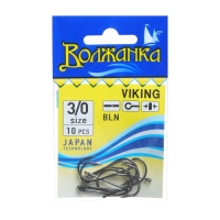 Крючки "Волжанка" Viking № 3/0, 10 шт Крючки "Волжанка" Viking № 3/0, 10 шт