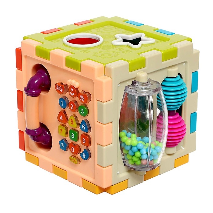 Сортер-куб &laquo;Телефончик&raquo;, 8 фигур, свет, звук