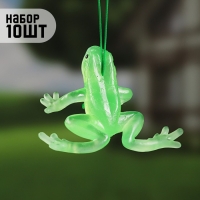 Набор светящихся подвесок "Лягушка" 6х4,5см, 10шт (1259050) Набор светящихся подвесок "Лягушка" 6х4,5см, 10шт (1259050)
