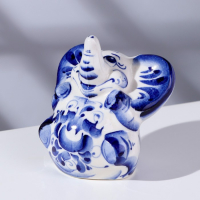 Сувенир &laquo;Слон Чайник&raquo;, 9 см, гжель