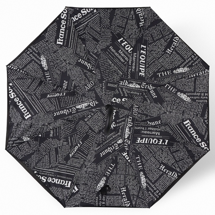 Зонт - наоборот &laquo;Надпись&raquo;, механический, 8 спиц, R = 53/60 см, D = 120 см, цвет МИКС