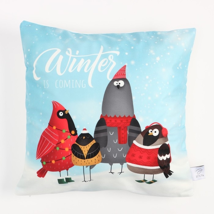 Чехол на подушку Этель Winter, 40*40 см, 100 п/э, велюр Чехол на подушку Этель Winter, 40*40 см, 100 п/э, велюр