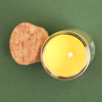 Новогодняя свеча в колбе &laquo;Счастья&raquo;, аромат миндаль