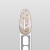 Гель для наращивания, с сухоцветами, 3-х фазный, 9 гр, LED/UV, цвет прозрачный/жёлтый Гель для наращивания, с сухоцветами, 3-х фазный, 9 гр, LED/UV, цвет прозрачный/жёлтый