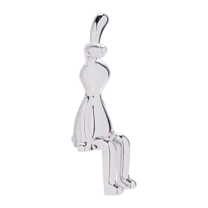 Игрушка на панель авто, зайчики, хром, пластик, набор 2 шт Игрушка на панель авто, зайчики, хром, пластик, набор 2 шт