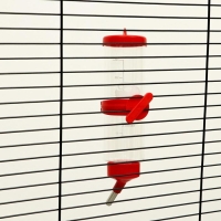 Поилка для грызунов "Пижон", 250 мл, красная