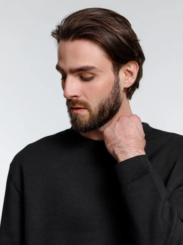 Свитшот унисекс Delta, черный, размер 3XL