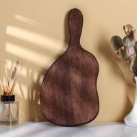 Доска разделочная для подачи с ручкой Adelica, 34&times;17&times;2 см, тёмный граб