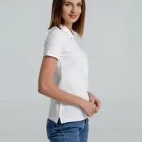 Рубашка поло женская Neptune белая, размер L