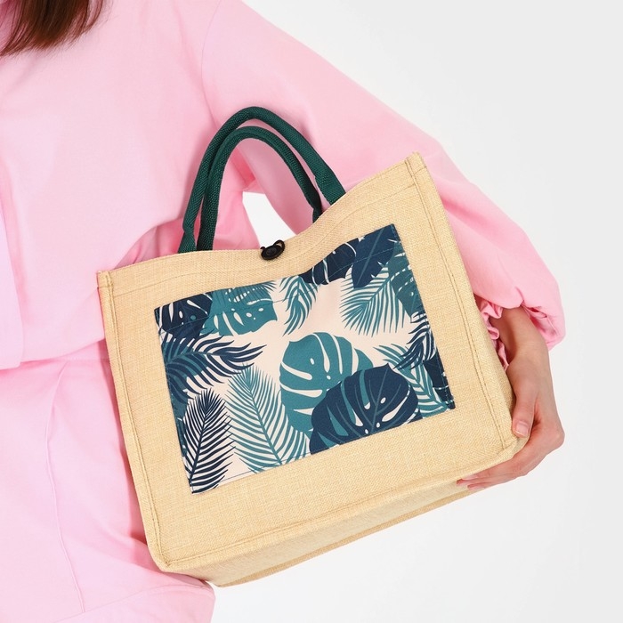 Сумка женская пляжная &laquo;Тропики&raquo;, 35х30х14 см