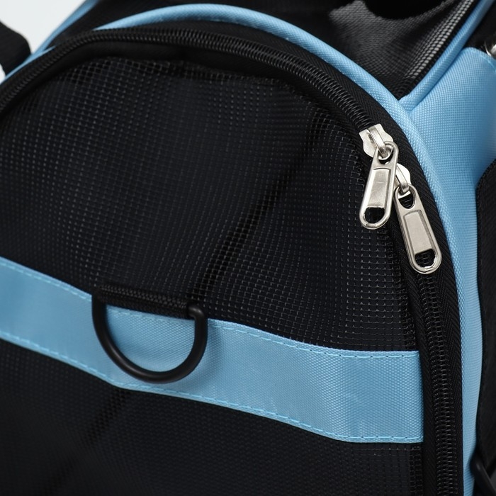 Сумка-переноска сетчатая, 43 х 21 х 30 см, голубая