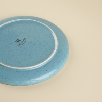 Набор тарелок фарфоровых SL Home &laquo;Аззура&raquo;, d=18 см, цвет бирюзовый
