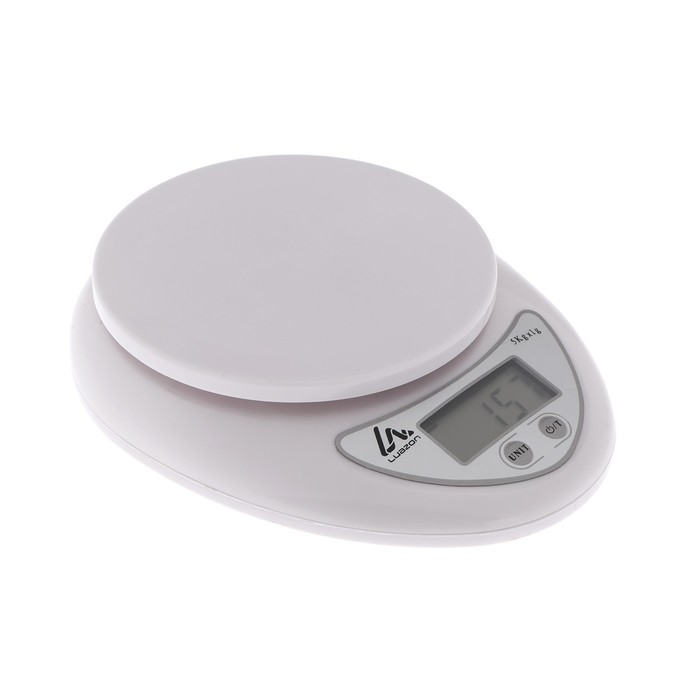 Весы кухонные Luazon LVK-501, электронные, до 5 кг, белые Весы кухонные Luazon LVK-501, электронные, до 5 кг, белые