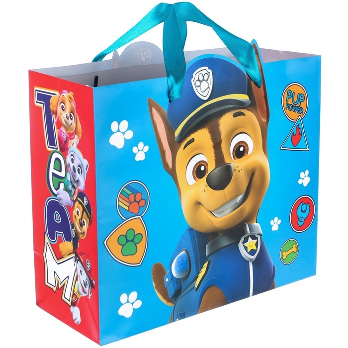 Пакет подарочный, 23х27х11 см, упаковка, Щенячий патруль