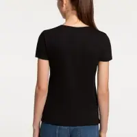 Футболка женская &laquo;Крокодилобегемоты&raquo;, черная, размер L