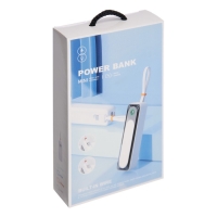 Внешний аккумулятор DX151, 5000 мАч, USB, Type-C, кабель Type-C, фонарь, белый Внешний аккумулятор DX151, 5000 мАч, USB, Type-C, кабель Type-C, фонарь, белый