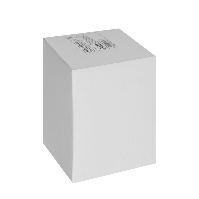 Светодиодная свеча белая, 7.5 &times; 10 &times; 7.5 см, воск, пластик, батарейки АААх3 (не в комплекте), свечение тёплое белое