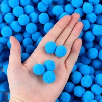 Набор деталей для декора &laquo;Бомбошки&raquo;, набор 1000 шт., размер 1 шт. &mdash; 2 см, цвет голубой