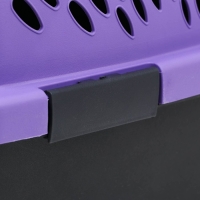 Переноска для животных с металлической дверью, 49 х 32 х 27, Фиолетовая Переноска для животных с металлической дверью, 49 х 32 х 27, Фиолетовая