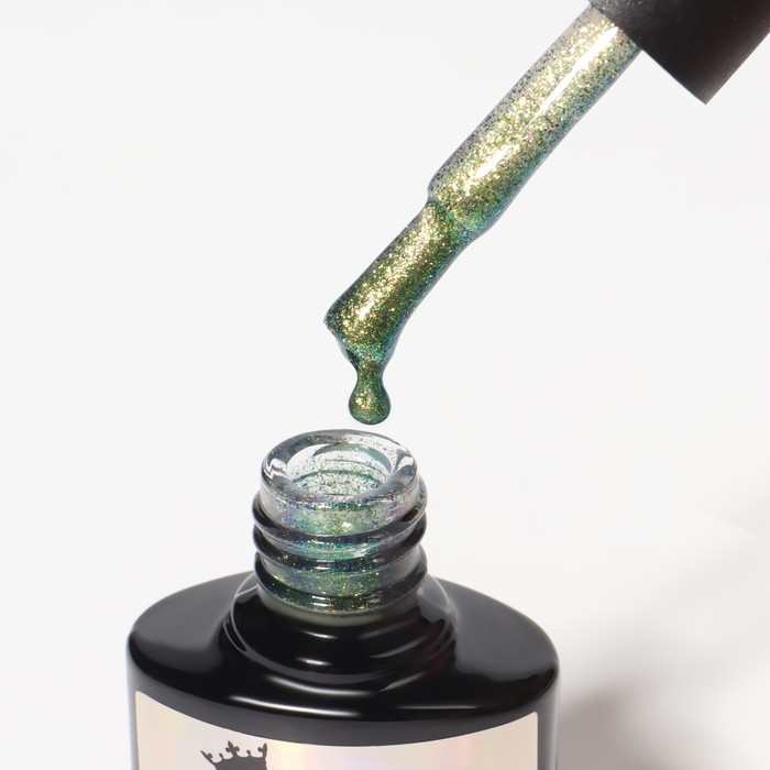 Гель лак для ногтей, &laquo;Chameleon&raquo;, 3-х фазный, 8мл, LED/UV, цвет зелёный/жёлтый (01)